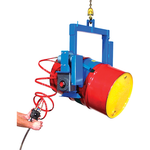 BASCULE BARIL POUDRE MOTEUR AIR, Baril de 55 gal. US (45 gal. imp.), Capacit&eacute; 1500 lb/680 kg TGS INDUSTRIEL