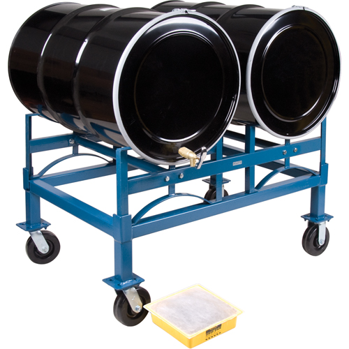 Porte-barils empilables, 2 barils, Capacit&eacute; de 1600 lb, 45-1/2" la x 30" p x 12-1/2" h TGS INDUSTRIEL