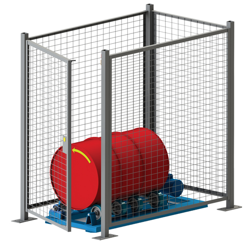 Stationary Drum Roller - Guard Enclosure TGS INDUSTRIEL