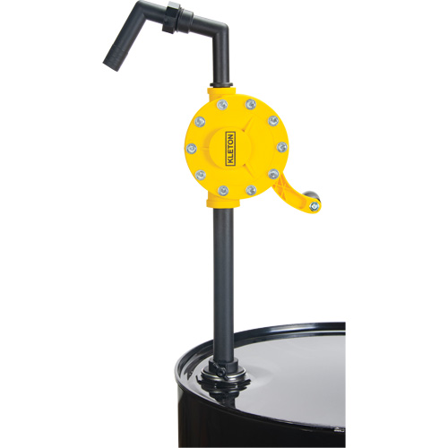 Pompe rotative pour baril, Polypropyl&egrave;ne, Pour capacit&eacute; 15 - 55 gal. US, 8 oz/course TGS INDUSTRIEL