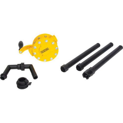 Pompe rotative pour baril, Polypropyl&egrave;ne, Pour capacit&eacute; 15 - 55 gal. US, 8 oz/course TGS INDUSTRIEL
