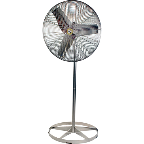 Ventilateurs &agrave; circulation d'air en acier inoxydable, lavables &agrave; grande eau pour service alimentaire, Industriel, 1 Vitesses, Diam&egrave;tre de 24" TGS INDUSTRIEL