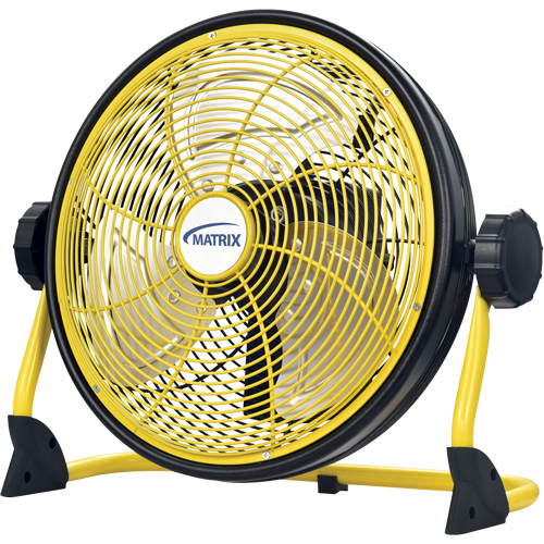 Ventilateur d'int&eacute;rieur/ext&eacute;rieur rechargeable avec port USB, Commercial, Variable vitesses, Diam&egrave;tre de 12" TGS INDUSTRIEL