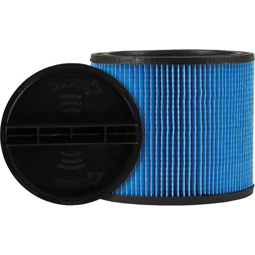 Filtre pour aspirateur Ultra-Web, Cartouche, Pour 5 gal. US TGS INDUSTRIEL