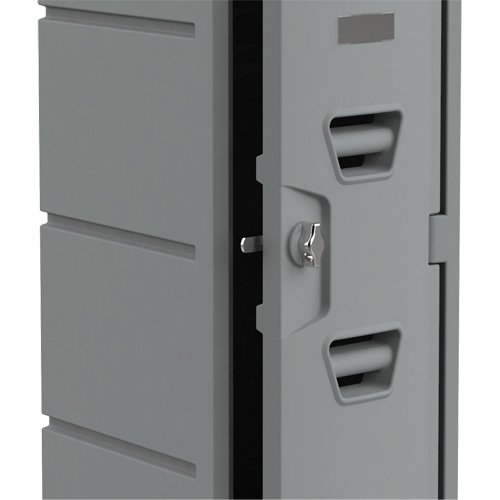 Casier, 12" x 15" x 36", Gris, Assembl&eacute; TGS INDUSTRIEL