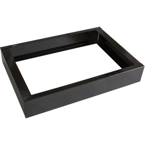 All-Welded Concorde - Heavy-Duty Lockers Recessed Base, 2 Banks, 4" H x 24" W x 17" D, Black, Steel TGS INDUSTRIEL
