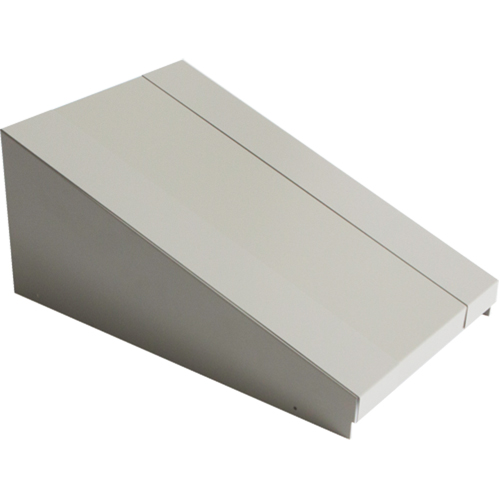 Dessus inclin&eacute; pour casiers robustes enti&egrave;rement soud&eacute; Concorde, Bloc de 1, 18" p x 12" la x 6" ha, Gris, Acier TGS INDUSTRIEL