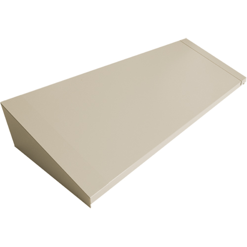 Dessus inclin&eacute; pour casiers robustes enti&egrave;rement soud&eacute; Concorde, Bloc de 4, 18" p x 48" la x 6" ha, Beige, Acier TGS INDUSTRIEL