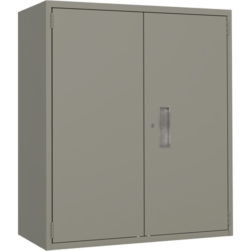 Armoire de rangement Lo-Boy, Acier, 2 Tablettes, 40" h x 36" la x 18" P, Gris TGS INDUSTRIEL