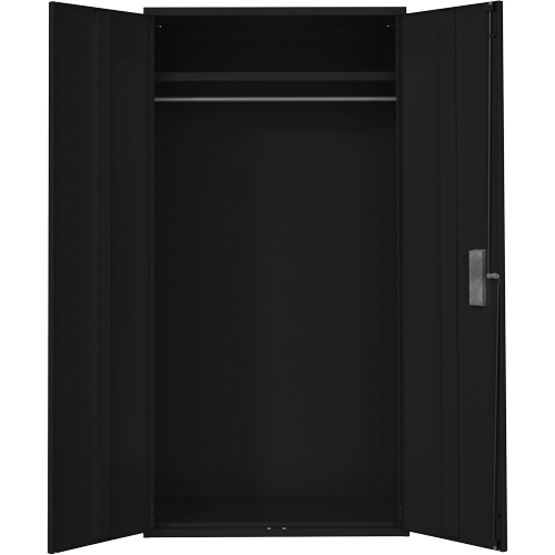 Armoire garde-robe, Acier, 36" la x 18" p x 72" h, Noir TGS INDUSTRIEL