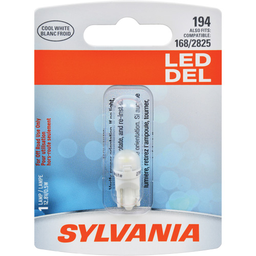 194 Mini Automotive Bulb, LED, 0.5 W/12.8 W, White TGS INDUSTRIEL