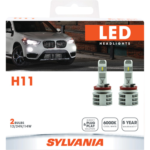 Ampoule pour feu avant H11, DEL, 13,2 W/17 W, Blanc TGS INDUSTRIEL