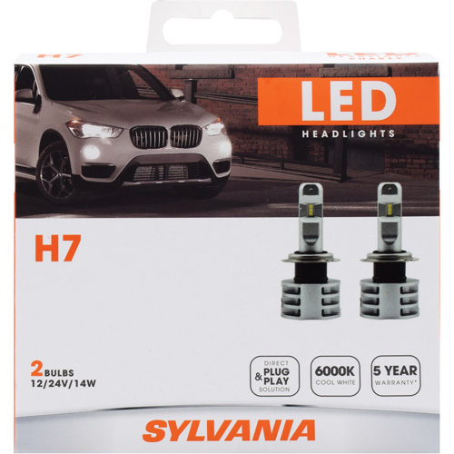 H7 Headlight Bulb, LED, 13.2 W/17 W, White TGS INDUSTRIEL