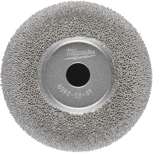 Meule &agrave; polir &agrave; contour &eacute;vas&eacute; 2-1/2" pour ponceuse pour pneus &agrave; basse vitesse M12 Fuel TGS INDUSTRIEL