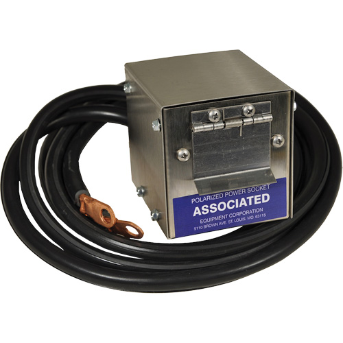 Boîte de douille polaris&eacute;e en acier inoxydable &agrave; brancher pour mod&egrave;le 6139, 4 AWG, C&acirc;ble 5' TGS INDUSTRIEL
