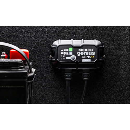 Chargeur de batterie embarqu&eacute; &agrave; 1 sortie de 5 amp&egrave;res Gen5X1 Genius TGS INDUSTRIEL
