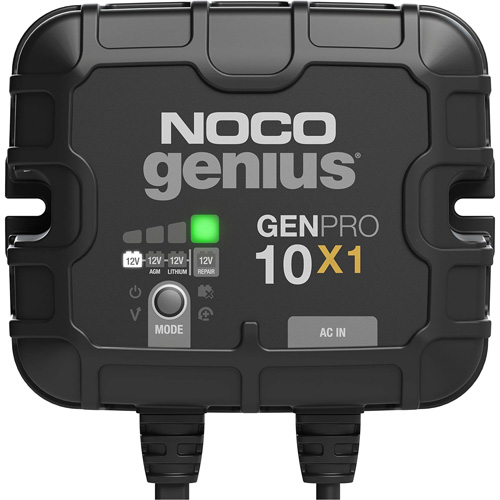 Chargeur de batterie embarqu&eacute; &agrave; 1 sortie de 10 amp&egrave;res GenPro10X1 Genius TGS INDUSTRIEL