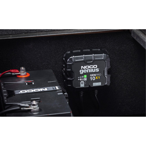 Chargeur de batterie embarqu&eacute; &agrave; 1 sortie de 10 amp&egrave;res GenPro10X1 Genius TGS INDUSTRIEL