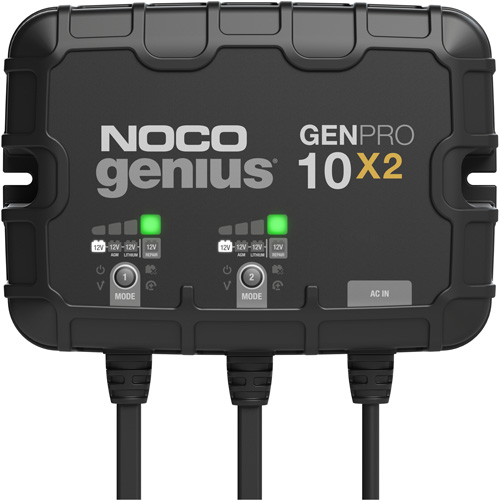 Genius&reg; GenPro10X2 2-Bank, 20-Amp On-Board Battery Charger TGS INDUSTRIEL