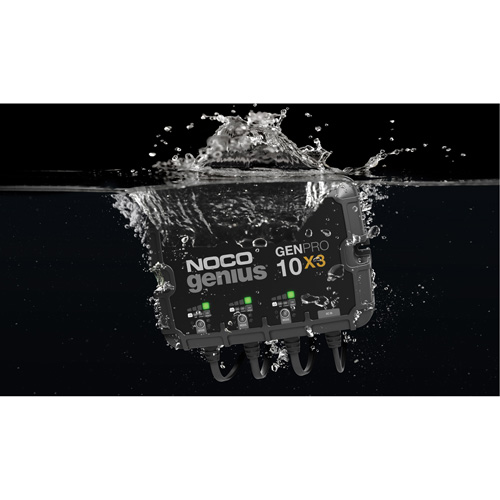 Chargeur de batterie embarqu&eacute; &agrave; 3 sorties de 30 amp&egrave;res GenPro10X3 Genius TGS INDUSTRIEL