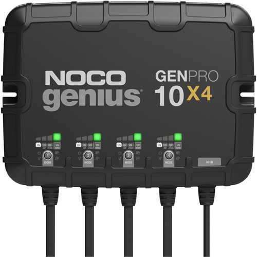 Chargeur de batterie embarqu&eacute; &agrave; 4 sorties de 40 amp&egrave;res GenPro10X4 Genius TGS INDUSTRIEL
