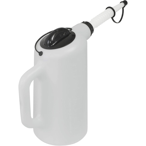 Oil Dispenser with Lid & Cap, Plastic, 8 qt Capacity TGS INDUSTRIEL
