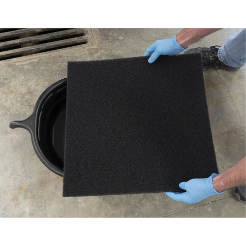 Black Oval Drain Pan TGS INDUSTRIEL