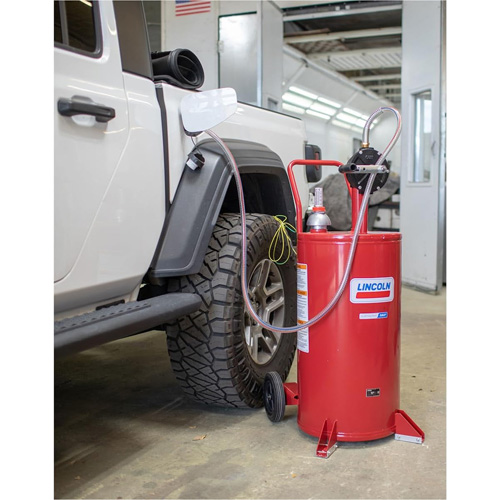 Chariot &agrave; carburant en acier de 25 gallons avec pompe rotative bidirectionnelle TGS INDUSTRIEL