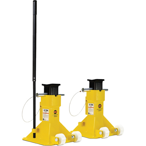 Cric EZ-Wheel, Tige verrouillable, Capacit&eacute; de 22 tonnes, 13-1/2" - 20" h TGS INDUSTRIEL
