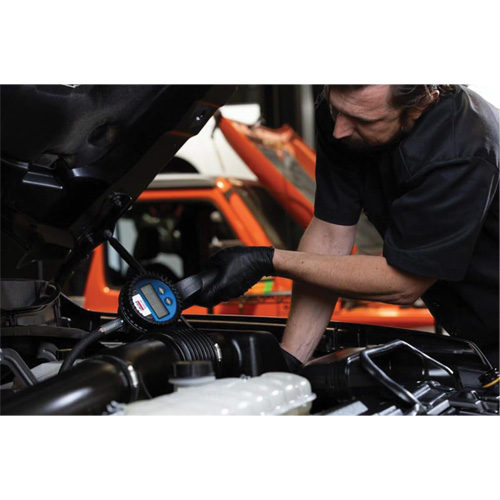 D&eacute;bitm&egrave;tre &eacute;lectronique de lubrifiant avec rallonge flexible &agrave; 90° TGS INDUSTRIEL