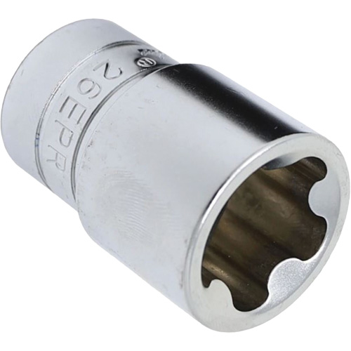 Jeu de douilles TORX EPR &agrave; 5 pans, 16 Morceaux, Prise de 1/4"/3/8"/1/2" TGS INDUSTRIEL