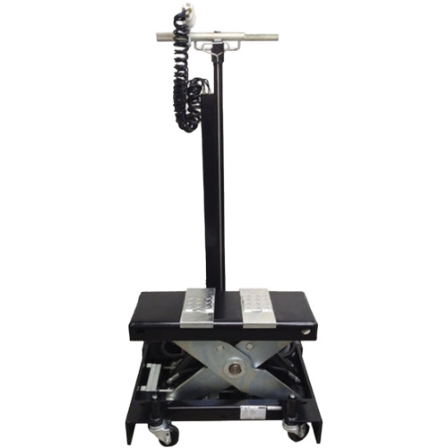 Cric de service de plancher &agrave; profil bas, 12 tonne(s) Capacit&eacute;, 7-1/2" Abaiss&eacute;e, 15" &eacute;lev&eacute;e, Air comprim&eacute;/hydraulique TGS INDUSTRIEL