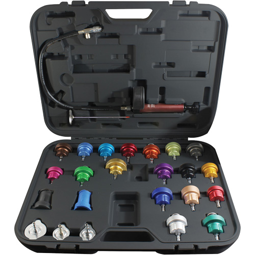 25-Piece Master Cooling System Pressure Test Kit TGS INDUSTRIEL