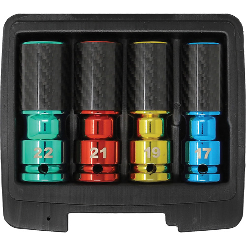 Lug Socket Set with Carbon Fiber Sleeves TGS INDUSTRIEL