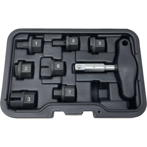 Trousse d'outils pour bouchons de vidange dhuile 8 morceaux TGS INDUSTRIEL