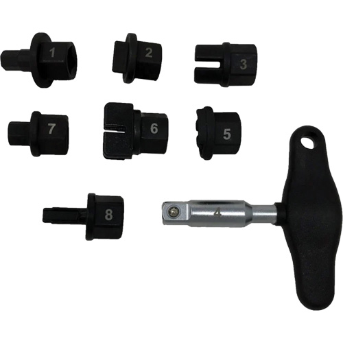 Trousse d'outils pour bouchons de vidange dhuile 8 morceaux TGS INDUSTRIEL