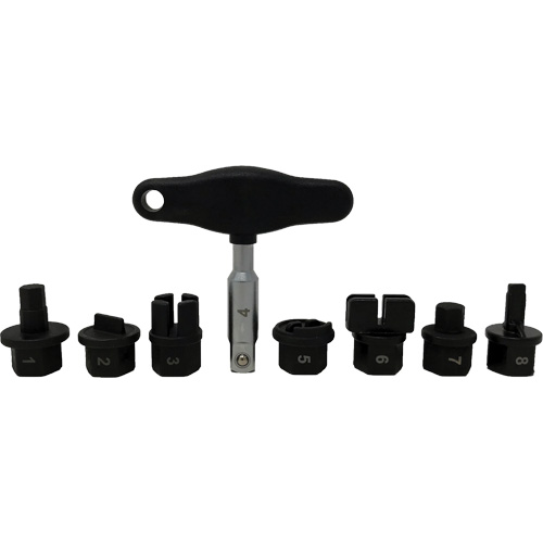 Trousse d'outils pour bouchons de vidange dhuile 8 morceaux TGS INDUSTRIEL