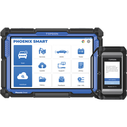 Phoenix Smart – Outil de diagnostic de niveau constructeur avec &eacute;cran 10,1", programmation bas&eacute;e sur l'infonuage et protocoles avanc&eacute;s TGS INDUSTRIEL