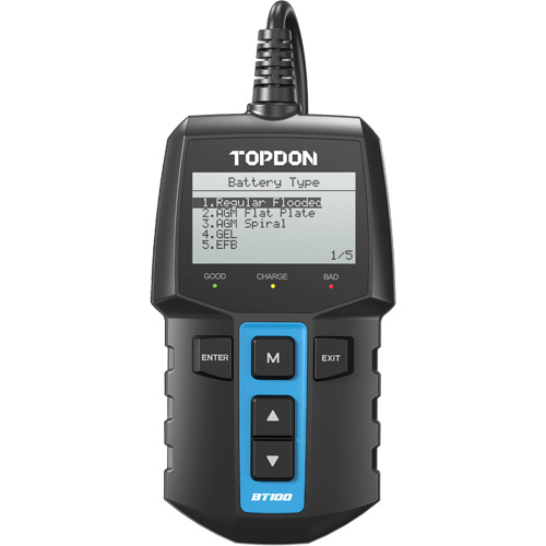 Testeur de batterie 12?V et de syst&egrave;mes BT100 TGS INDUSTRIEL