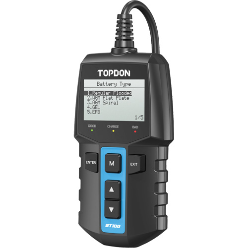 Testeur de batterie 12?V et de syst&egrave;mes BT100 TGS INDUSTRIEL