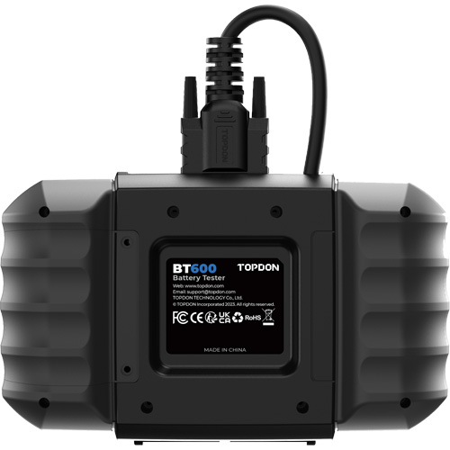 Testeur de batterie 12?V et de syst&egrave;mes 12?V/24?V BT600 avec imprimante int&eacute;gr&eacute;e TGS INDUSTRIEL