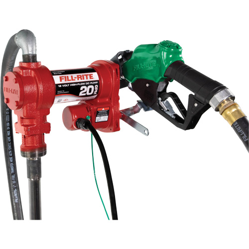 Pompe de transfert de carburant 12 V avec pistolet TGS INDUSTRIEL