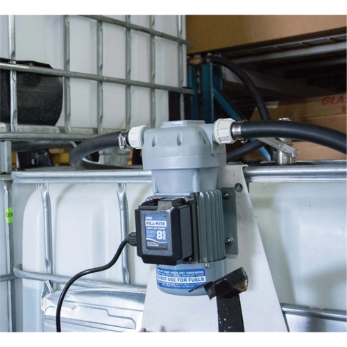 Pompe de transfert de fluide d'&eacute;chappement diesel (DEF) 115 V CA avec support pour cuve GRV et pistolet TGS INDUSTRIEL