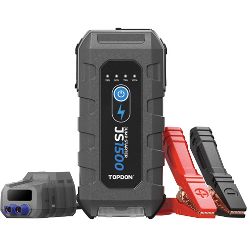 D&eacute;marreur d'appoint, survolteur, banque d'alimentation et lampe de poche JumpSurge1500 TGS INDUSTRIEL