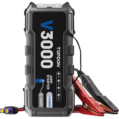 Survolteur, banque d'alimentation et lampe de poche V3000 TGS INDUSTRIEL