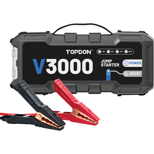 Survolteur, banque d'alimentation et lampe de poche V3000 TGS INDUSTRIEL
