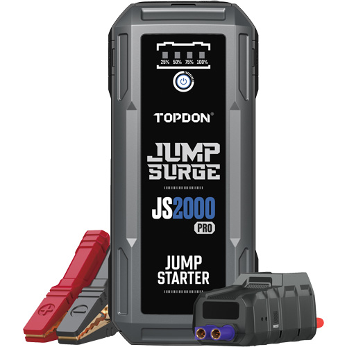 JumpSurge2000Pro 2500 Peak Amp Battery Jump Starter, Power Bank & Flashlight TGS INDUSTRIEL