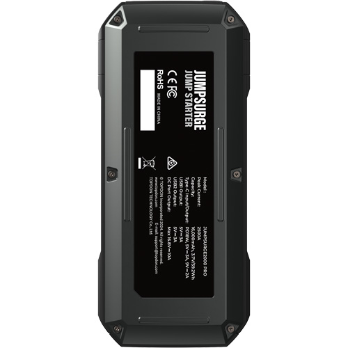 JumpSurge2000Pro 2500 Peak Amp Battery Jump Starter, Power Bank & Flashlight TGS INDUSTRIEL