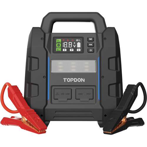 V4500 2-en-1: d&eacute;marreur de secours de 4500 A de pointe, batterie & testeur de syst&egrave;me TGS INDUSTRIEL