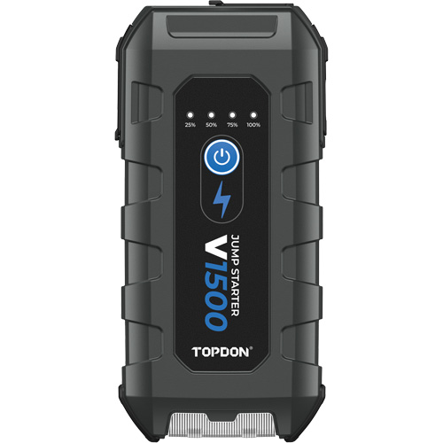 D&eacute;marreur d'appoint, survolteur, banque d'alimentation et lampe de poche V1500 TGS INDUSTRIEL